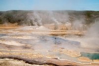 Doublet Pool in Upper Geyser Basin in Yellowstone