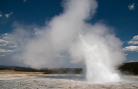 Fountain Geyser at the Fountain Paint Pots in Yellowstone
