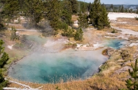 Bluebell Pool at West Thumb Geyser Basin in Yellowstone