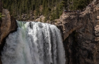 Lower Falls while Hiking Uncle Tom's Trail in Grand Canyon of the Yellowstone