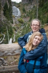 Suzanne and Kyle at Wraith Falls in Yellowstone
