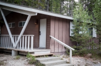 Our cabin in Canyon Village in Yellowstone