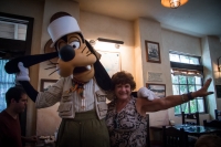 Fran and Goofy at Tusker House at Animal Kingdom