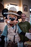 Kyle and Mickey at Tusker House at Animal Kingdom