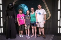 Fran, Kyle, Suzanne, and Paul with Kylo Ren at Hollywood Studios