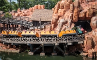 Big Thunder Mountain Railroad from Tom Sawyer's Island at the Magic Kingdom