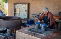 Cooking in San Juan Bautista, California