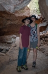 Kyle and Suzanne along the Bear Gulch Caves Trail in Pinnacles National Park
