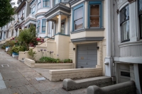 Outside our apartmant in Haight-Ashbury, San Francisco