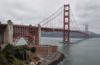 Golden Gate Bridge and Fort Point in San Francisco