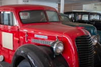 Cars on the Eureka at National Maritime Museum Hyde St. Pier in San Francisco