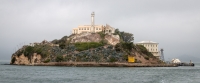 Alcatraz Island from Ferry in San Francisco