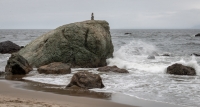 Mile Rock Beach on Lands End Trail in San Francisco