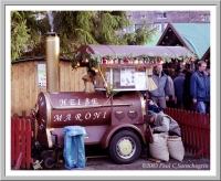 Roasted Chestnut stand in the Erfurt Christmas Market