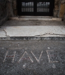 "Welcome Mat" at House of the Faun