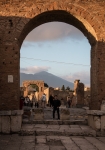 Honorary Arch and Mount Vesuvius