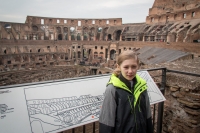 Kyle at the Colosseum