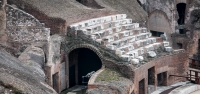 Reconstrcuted seats in the Colosseum