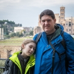 Kyle and Paul at the Colosseum.