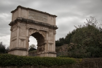Roman Forum: Arch of Titus leading into the Roman Forum