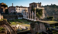 Caesar's Forum looking into the Roman Forum