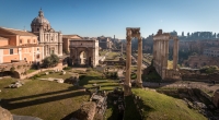 View of the Roman Forum from the Tabularium at the Capitoline Museums