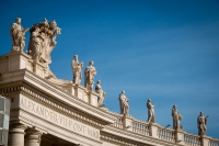 Statues on the top of St. Peter's