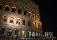 The Colosseum at night