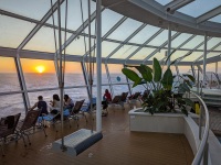 Sunset from the Solarium on Anthem of the Seas