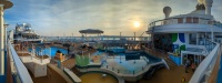 Pool deck on Anthem of the Seas in Bayonne