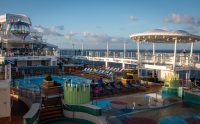 Pool deck on Anthem of the Seas