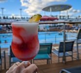 Lava Flow drink on the pool deck on Anthem of the Seas
