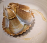Lemon Curd Tartlet dessert at dinner in Silk Main Dining Room on Anthem of the Seas