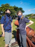 Paul and Kyle at Fort Fincastle in Nassau