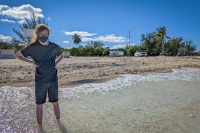 Kyle at Long Wharf (Junkanoo) Beach in Nassau