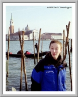 Venice: Suzanne and the Venetian Lagoon near Piazza San Marco