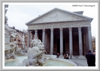 The Pantheon in the Piazza della Rotunda