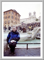 Suzanne at the Spanish Steps