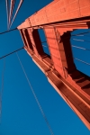 Walking along the Golden Gate Bridge in San Francisco