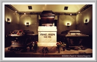 The Tomb of Franz Josef flanked by his wife, Elisabeth, and son, Rudof, Austria