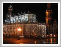 The Dresden Catherdral at night