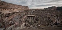 At the Colosseum in Rome