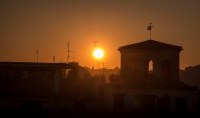 Sunset from Victor Emmanuel II monument in Rome