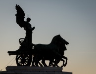 View from top of Victor Emmanuel II monument in Rome