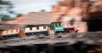 Big Thunder Mountain Railroad from Tom Sawyer's Island at the Magic Kingdom