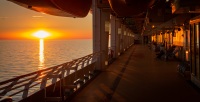 Sunset onboard Voyager of the Seas in the Baltic Sea