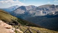 At Medicine Bow Curve in Rocky Mountain National Park, CO