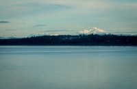 Mt. Baker from Hood Canal, Washington