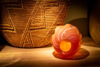 Baskets in the Northwest Room at Chihuly Garden and Glass Museum in Seattle