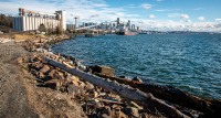 Pier 86 Grain Terminal in Centenial Park in Seattle
